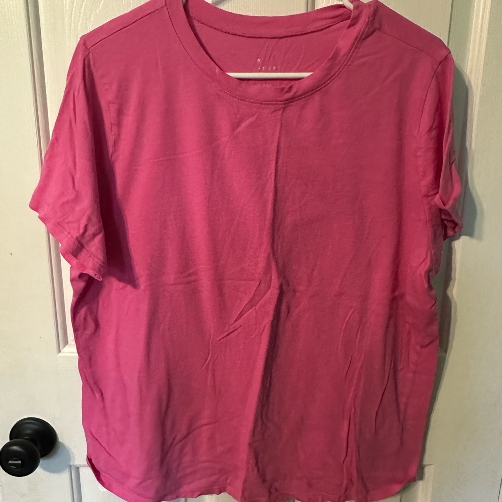 2 pk bundle a new day Pink Short Sleeve Tee Womens size XXL